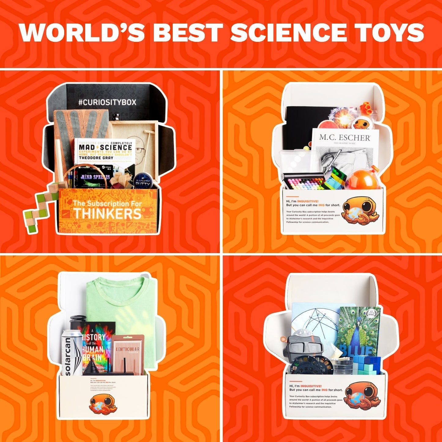 Curiosity Box. 4 sets subscription. Ages 12+